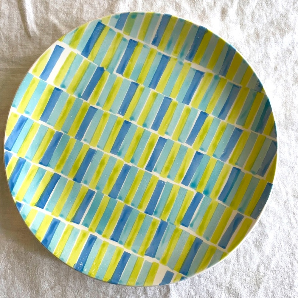 Bizzirri for Crate & Barrel modern pattern platter